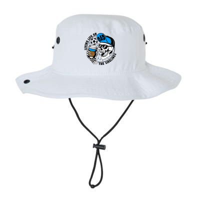 Living Life On The Sidelines Soccer Dad Coffee Skeleton Bucket Hat