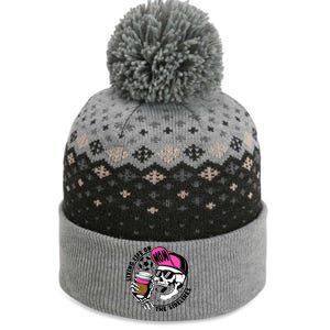 Living Life On The Sidelines Soccer Mom Coffee Skeleton The Baniff Cuffed Pom Beanie