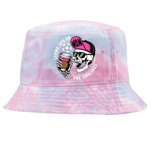 Living Life On The Sidelines Soccer Mom Coffee Skeleton Tie-Dyed Bucket Hat