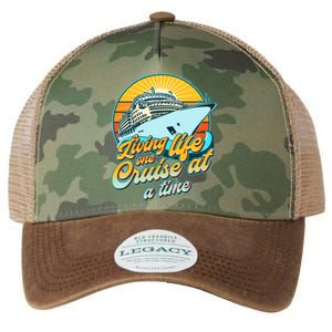 Living Life One Cruise At A Time Legacy Tie Dye Trucker Hat