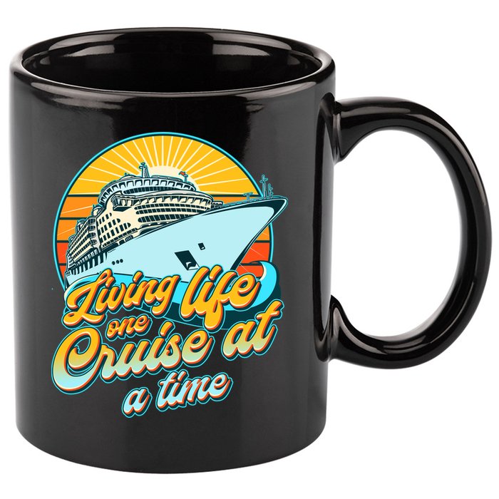Living Life One Cruise At A Time 11oz C Handle Ceramic Mug