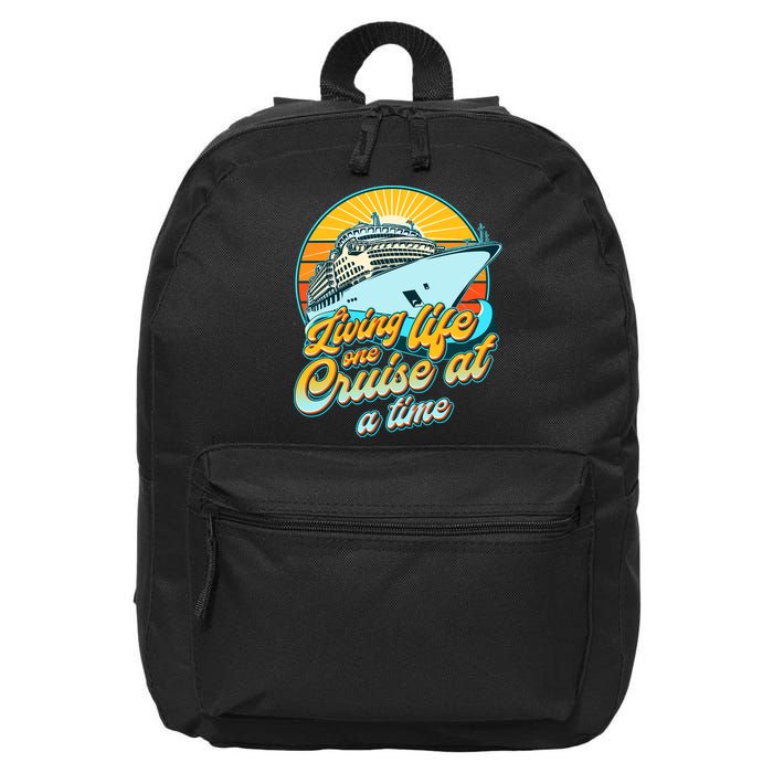 Living Life One Cruise At A Time 16 in Basic Backpack