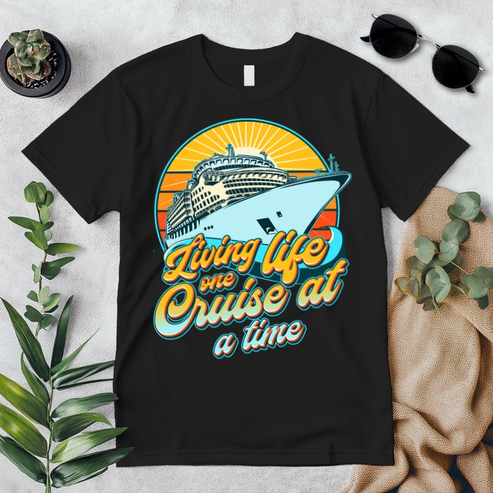 Living Life One Cruise At A Time Premium T-Shirt