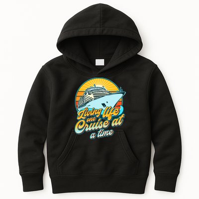 Living Life One Cruise At A Time Kids Hoodie
