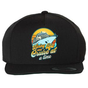 Living Life One Cruise At A Time Wool Snapback Cap