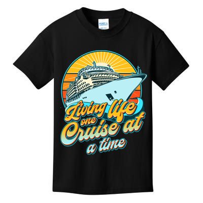 Living Life One Cruise At A Time Kids T-Shirt
