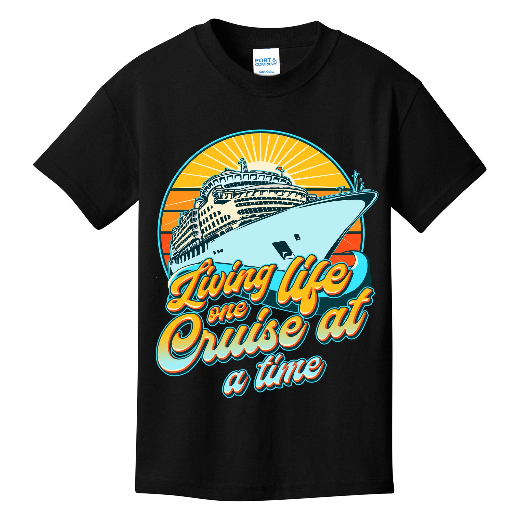 Living Life One Cruise At A Time Kids T-Shirt