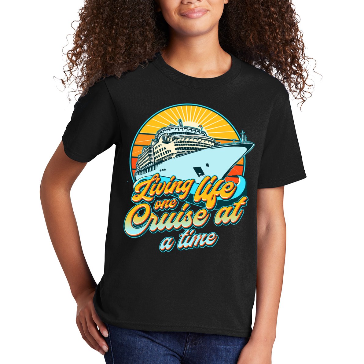 Living Life One Cruise At A Time Kids T-Shirt