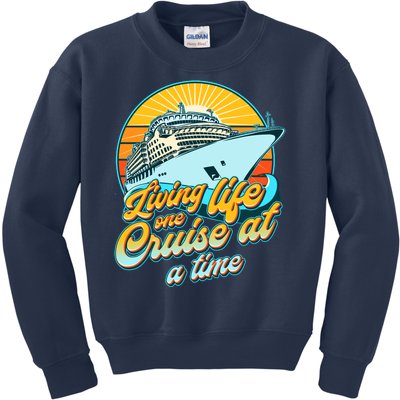 Living Life One Cruise At A Time Kids Sweatshirt