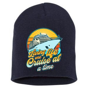 Living Life One Cruise At A Time Short Acrylic Beanie