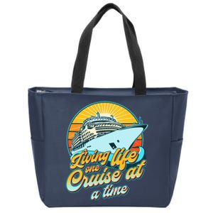 Living Life One Cruise At A Time Zip Tote Bag