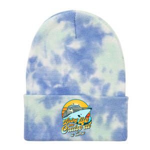 Living Life One Cruise At A Time Tie Dye 12in Knit Beanie