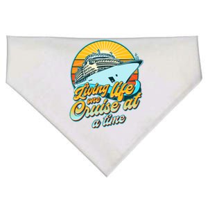 Living Life One Cruise At A Time USA-Made Doggie Bandana