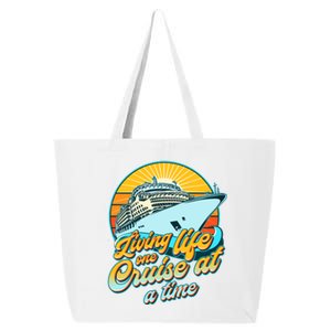 Living Life One Cruise At A Time 25L Jumbo Tote