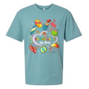 Lunch Lady Off Duty Summer Vacation Squad Last Day Of School Sueded Cloud Jersey T-Shirt