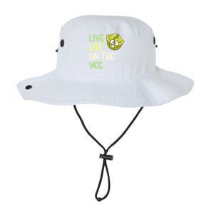 Live Life On The Veg Funny Vegetable Lettuce Vegan Lifestyle Funny Gift Legacy Cool Fit Booney Bucket Hat