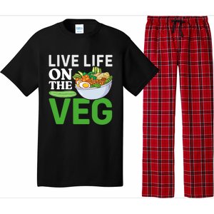 Live Life On The Veg Vegetarian Vegan Gift Pajama Set