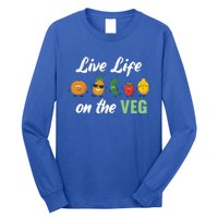 Live Life On The Veg – Vegan Lifestyle Funny Carrot Lover Funny Gift Long Sleeve Shirt