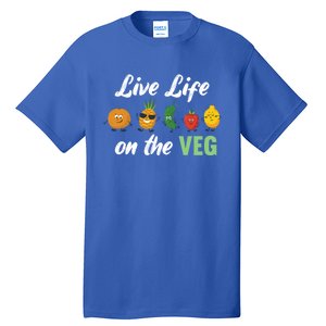 Live Life On The Veg – Vegan Lifestyle Funny Carrot Lover Funny Gift Tall T-Shirt