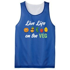 Live Life On The Veg – Vegan Lifestyle Funny Carrot Lover Funny Gift Mesh Reversible Basketball Jersey Tank