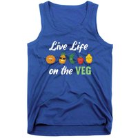 Live Life On The Veg – Vegan Lifestyle Funny Carrot Lover Funny Gift Tank Top