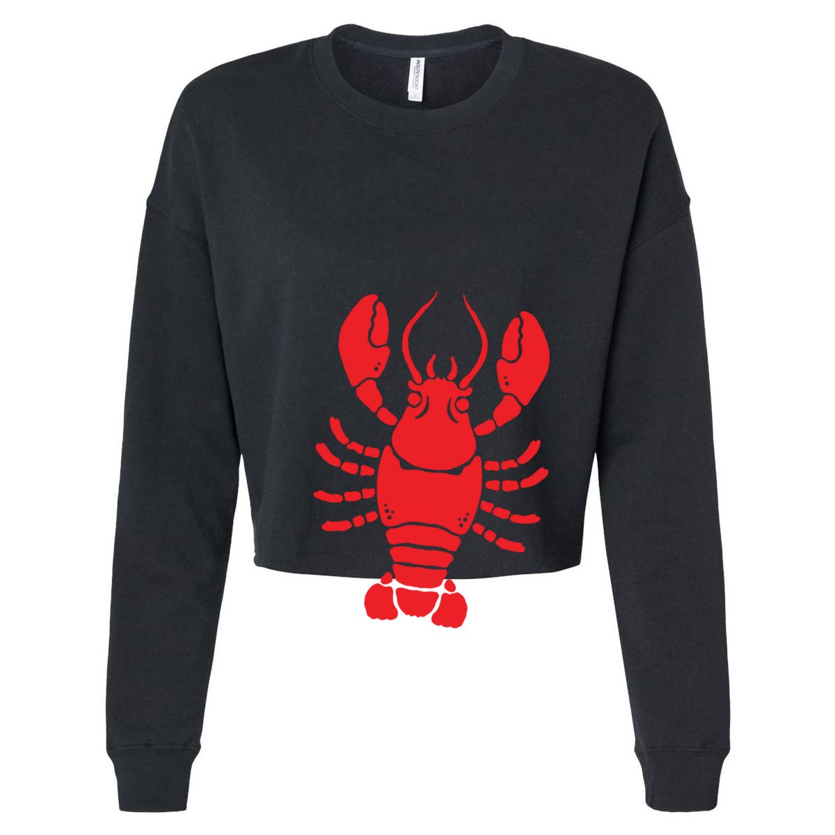 Lobster Cropped Pullover Crew