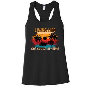 Living Life One Cruise A Time Accessories Cruise Ship Women's Racerback Tank