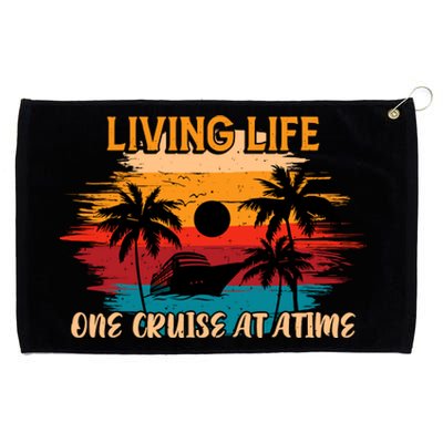 Living Life One Cruise A Time Accessories Cruise Ship Grommeted Golf Towel