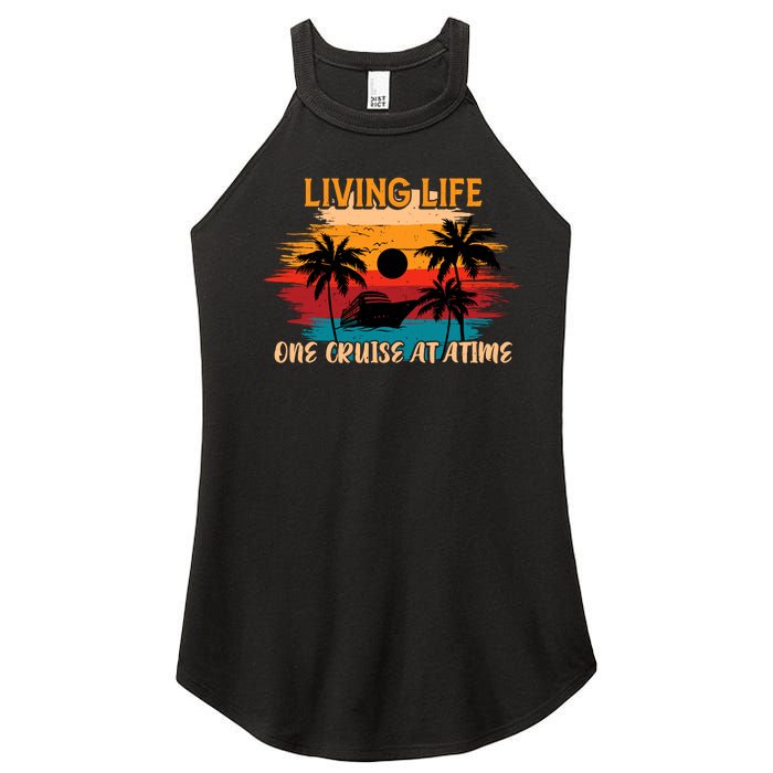 Living Life One Cruise A Time Accessories Cruise Ship Women's Perfect Tri Rocker Tank