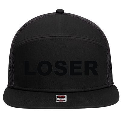 Loser 7 Panel Mesh Trucker Snapback Hat