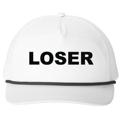 Loser Snapback Five-Panel Rope Hat