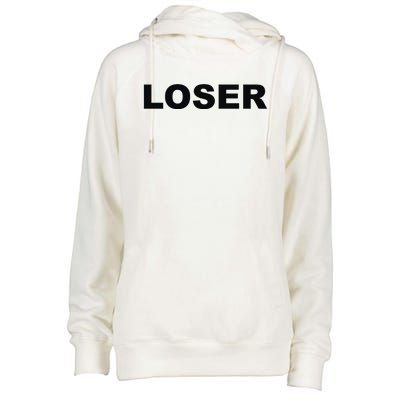 Loser Womens Funnel Neck Pullover Hood