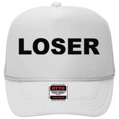 Loser High Crown Mesh Back Trucker Hat