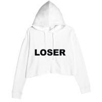 Loser Crop Fleece Hoodie