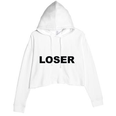 Loser Crop Fleece Hoodie