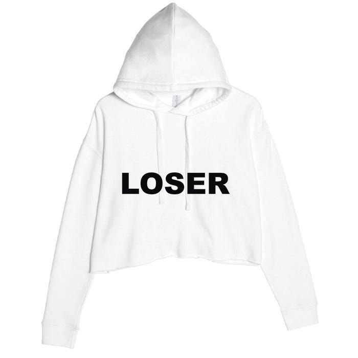 Loser Crop Fleece Hoodie