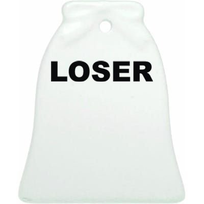 Loser Ceramic Bell Ornament