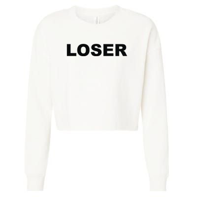 Loser Cropped Pullover Crew