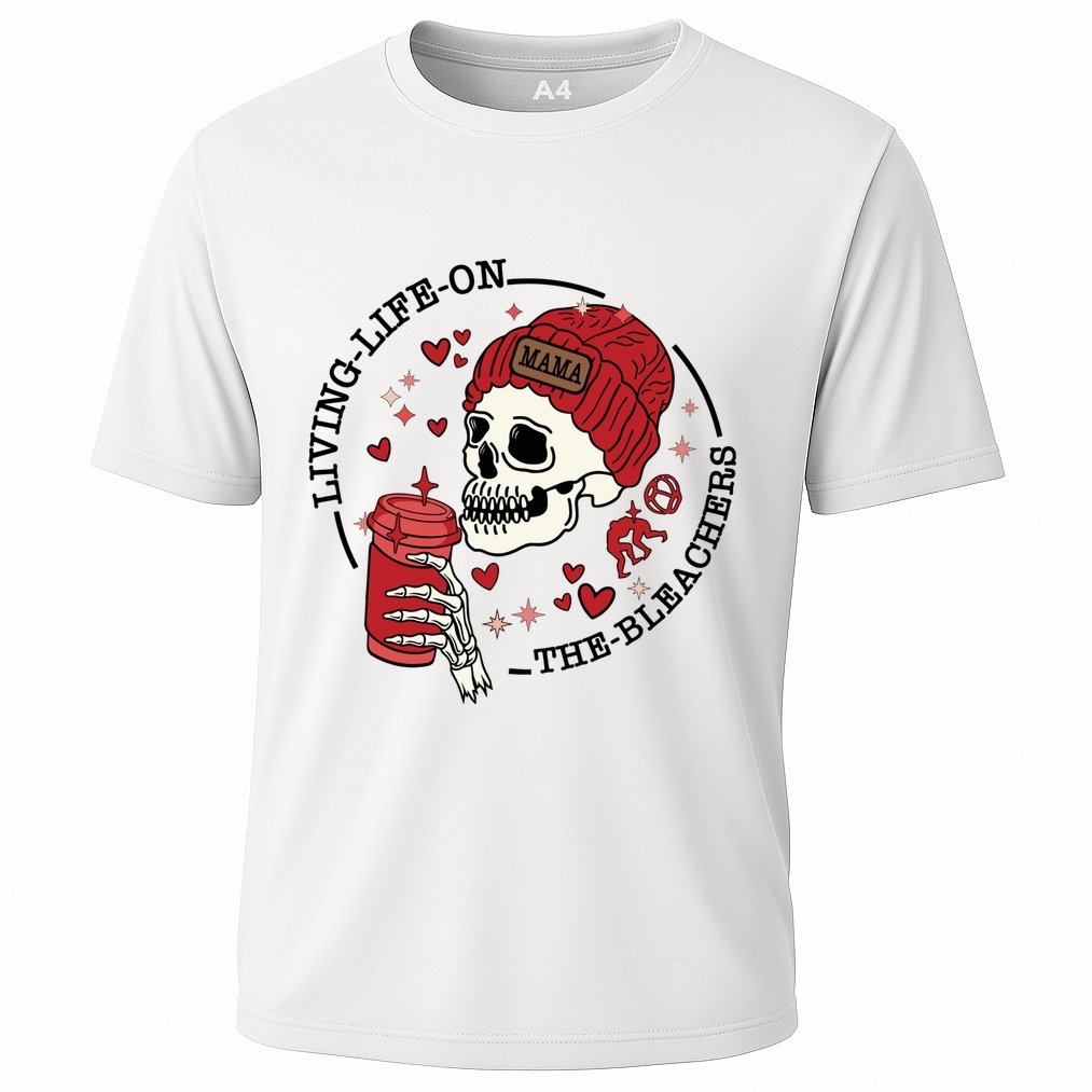 Living Life On The Bleachers Mama Skellington Cooling Performance Crew T-Shirt