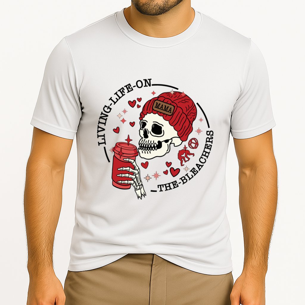 Living Life On The Bleachers Mama Skellington Cooling Performance Crew T-Shirt