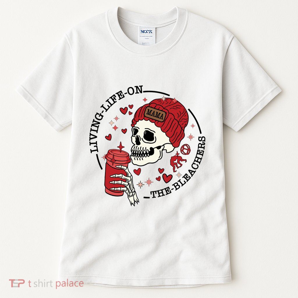 Living Life On The Bleachers Mama Skellington Tall T-Shirt