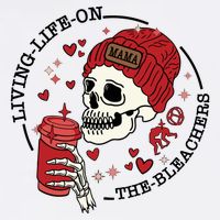 Living Life On The Bleachers Mama Skellington Beanie