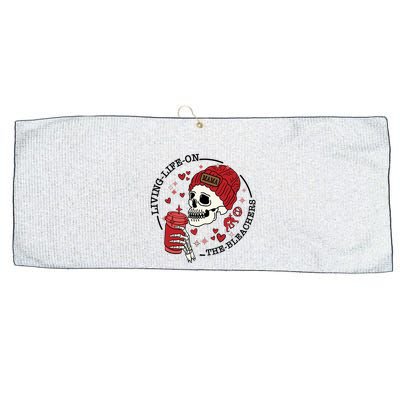 Living Life On The Bleachers Mama Skellington Large Microfiber Waffle Golf Towel
