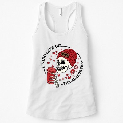 Living Life On The Bleachers Mama Skellington Womens Tank Top