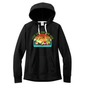 Live Life On The Veg Gift Women's Fleece Hoodie