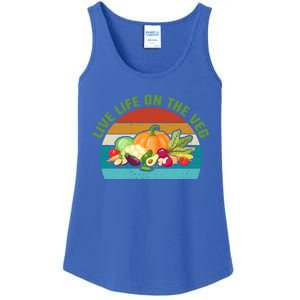 Live Life On The Veg Gift Ladies Essential Tank