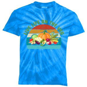 Live Life On The Veg Gift Kids Tie-Dye T-Shirt