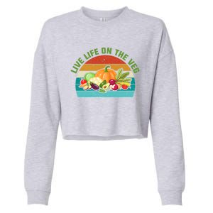 Live Life On The Veg Gift Cropped Pullover Crew