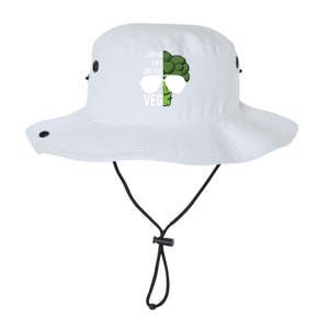 Living Life On The Veg Quirky Joke Vegetarian Or Vegan Gift Legacy Cool Fit Booney Bucket Hat