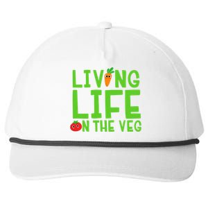 Living Life On The Veg Gift Snapback Five-Panel Rope Hat